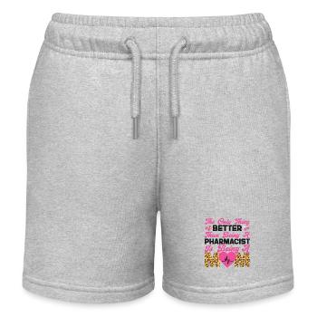 Technicien en pharmacie - Short de jogging enfant bio Stanley/Stella - gris chiné - Devant