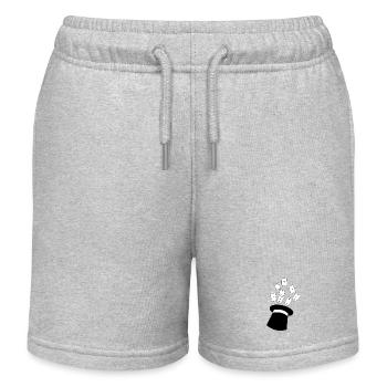 Magier magic Show Zauberhut - Kinder Organic Joggingshorts Mini Bolter von Stanley/Stella - Grau meliert - Vorne