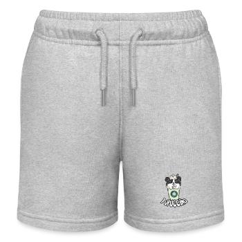 Café cappuccino chien - Short de jogging enfant bio Stanley/Stella - gris chiné - Devant