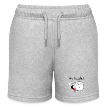 Ayurveda Hund = Ayurwedler - Kinder Organic Joggingshorts Mini Bolter von Stanley/Stella - Grau meliert - Vorne