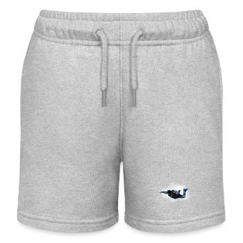skydiver - Kids Organic Sweat Shorts by Stanley/Stella - heather grey - Front