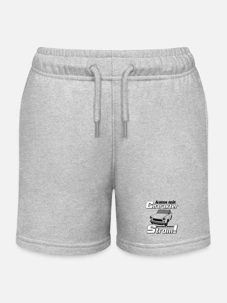 , DDR Kult , Strom und Charakter (25) - Kinder Organic Joggingshorts Mini Bolter von Stanley/Stella - Grau meliert