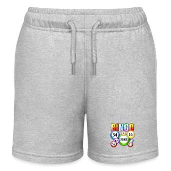 Conception vibrante de boule gratuite de bingo - Short de jogging enfant bio Stanley/Stella - gris chiné - Devant