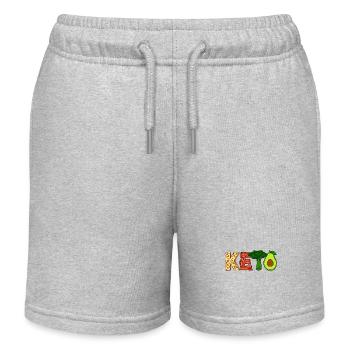 Alimentation saine Ketogen Vegetarian Vegan - Short de jogging enfant bio Stanley/Stella - gris chiné - Devant