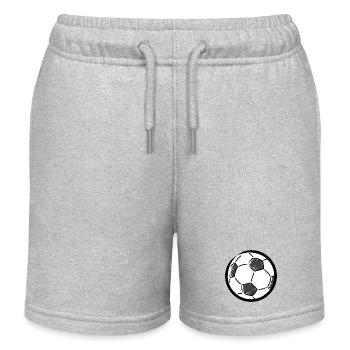 Soccer drawing - Kids Organic Sweat Shorts by Stanley/Stella - heather grey - Front
