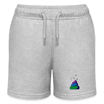 Turd - Kinder Organic Joggingshorts Mini Bolter von Stanley/Stella - Grau meliert - Vorne