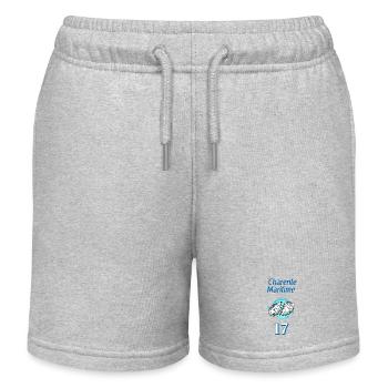 Charente-Maritime - Short de jogging enfant bio Stanley/Stella - gris chiné - Devant