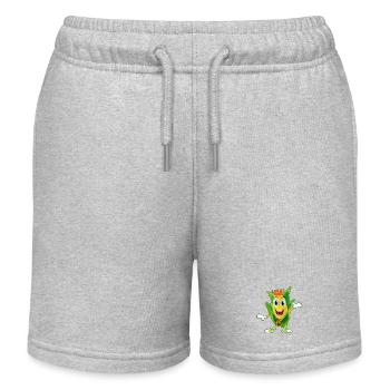 Maiskolben Mais Popcorn Kino Maisstand Popkorn  - Kinder Organic Joggingshorts Mini Bolter von Stanley/Stella - Grau meliert - Vorne