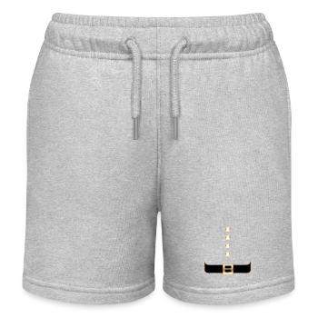 Ceinture dorée Minimal Line Art - Short de jogging enfant bio Stanley/Stella - gris chiné - Devant
