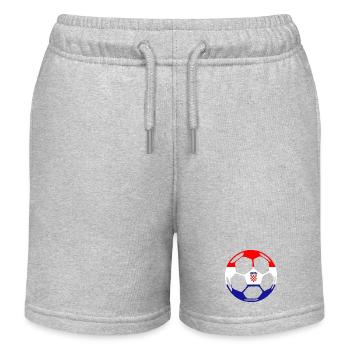 ballCROATIA - Kinder Organic Joggingshorts Mini Bolter von Stanley/Stella - Grau meliert - Vorne