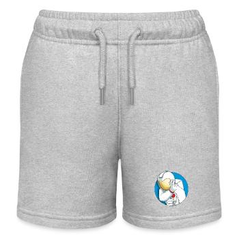 Astronaute timide - Short de jogging enfant bio Stanley/Stella - gris chiné - Devant