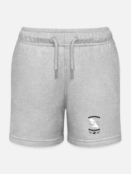 Martinique - Short de jogging enfant bio Stanley/Stella - gris chiné