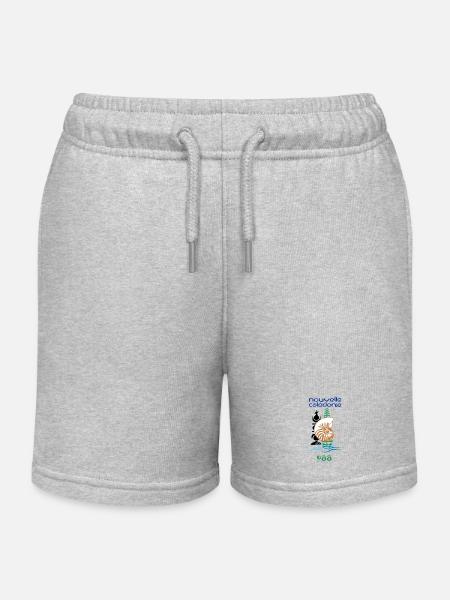 Nouvelle Calédonie - Short de jogging enfant bio Stanley/Stella - gris chiné