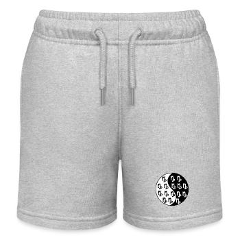 Capricorne Astronomie Horoscope Superstition Galaxie - Short de jogging enfant bio Stanley/Stella - gris chiné - Devant