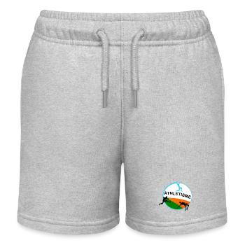 Athlétisme - Short de jogging enfant bio Stanley/Stella - gris chiné - Devant