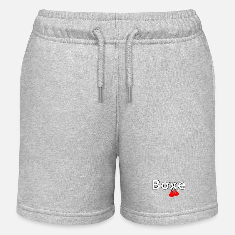 Boxe - Short de jogging enfant bio Stanley/Stella - gris chiné