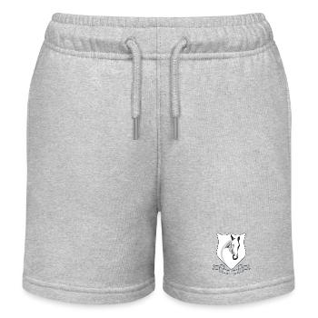 Equitation - Short de jogging enfant bio Stanley/Stella - gris chiné - Devant