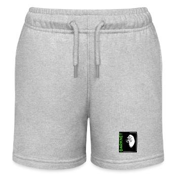 Darknet - Short de jogging enfant bio Stanley/Stella - gris chiné - Devant