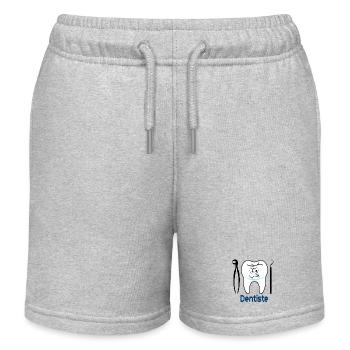 Zahnarzt - Kinder Organic Joggingshorts Mini Bolter von Stanley/Stella - Grau meliert - Vorne