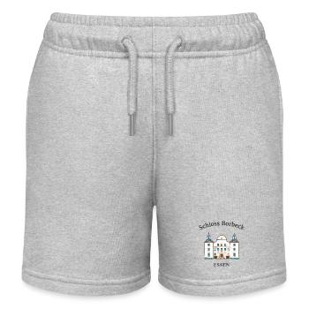 Essen, iconic Borbeck Castle, Ruhr area - Kids Organic Sweat Shorts by Stanley/Stella - heather grey - Front