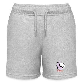 Kosmetikerin - Kinder Organic Joggingshorts Mini Bolter von Stanley/Stella - Grau meliert - Vorne