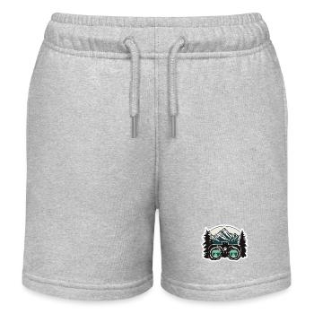 Fernglas / Beobachtung / Observation / Abenteuer - Kinder Organic Joggingshorts Mini Bolter von Stanley/Stella - Grau meliert - Vorne