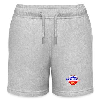 Hautes-Alpes - Short de jogging enfant bio Stanley/Stella - gris chiné - Devant