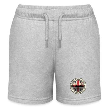 Paysage urbain Unionjack de Glasgow - Short de jogging enfant bio Stanley/Stella - gris chiné - Devant