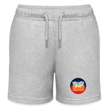 Spielkonsolen-Spieler - Kinder Organic Joggingshorts Mini Bolter von Stanley/Stella - Grau meliert - Vorne