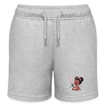 La Vie en Rose - Kids Organic Sweat Shorts by Stanley/Stella - heather grey - Front