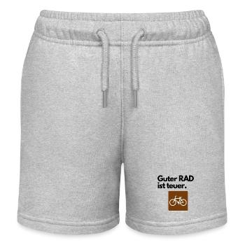 Guter RAD ist teuer. - Kinder Organic Joggingshorts Mini Bolter von Stanley/Stella - Grau meliert - Vorne