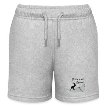 Envie de la montagne ! Pour les randonneurs et les amoureux de la nature... - Short de jogging enfant bio Stanley/Stella - gris chiné - Devant