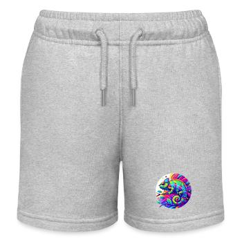Caméléon - Short de jogging enfant bio Stanley/Stella - gris chiné - Devant