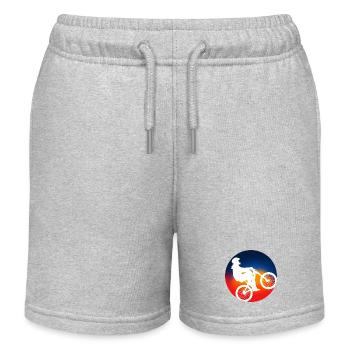 Bike Addict Spray - Short de jogging enfant bio Stanley/Stella - gris chiné - Devant