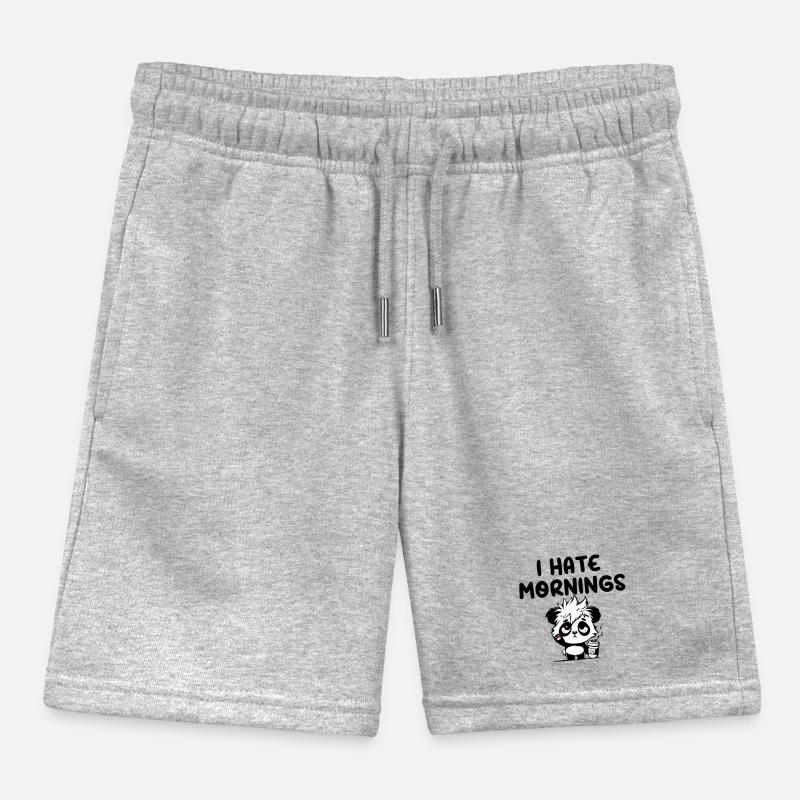 Ich hasse morgendlichen Panda Kinder Organic Joggingshorts Mini Bolter von Stanley/Stella