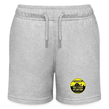 Carp warning - Kids Organic Sweat Shorts by Stanley/Stella - heather grey - Front