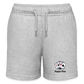 Poker Statement Jeux d’argent Joueurs professionnels Jeux d’argent - Short de jogging enfant bio Stanley/Stella - gris chiné - Devant