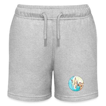 Wild Horse Life I - Kids Organic Sweat Shorts by Stanley/Stella - heather grey - Front