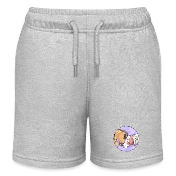 Wild Horse Life III - Kids Organic Sweat Shorts by Stanley/Stella - heather grey - Front
