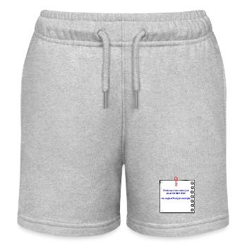 Ne pas me faire chier - Short de jogging enfant bio Stanley/Stella - gris chiné - Devant