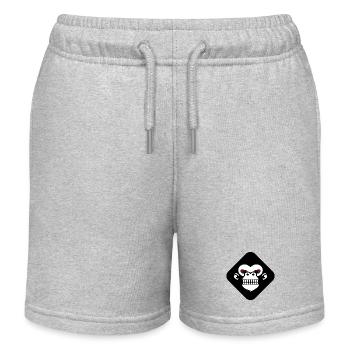 Logo des dents de gorille - Short de jogging enfant bio Stanley/Stella - gris chiné - Devant