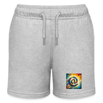 Symbol 7 - Kinder Organic Joggingshorts Mini Bolter von Stanley/Stella - Grau meliert - Vorne