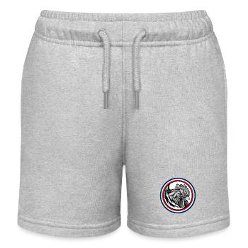 FREEBEAST COQ Bleu Blanc & Rouge - Short de jogging enfant bio Stanley/Stella - gris chiné - Devant