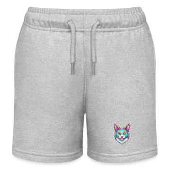 Brume australienne Chat race dessin animé Kawaii Animal Pe - Short de jogging enfant bio Stanley/Stella - gris chiné - Devant