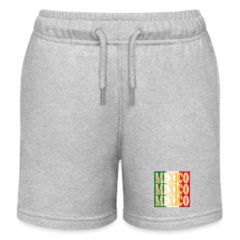 Mexiko Mexikanisch Mexiko - Kinder Organic Joggingshorts Mini Bolter von Stanley/Stella - Grau meliert - Vorne