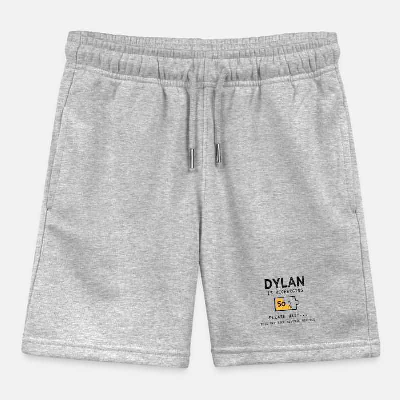 Dylan Funny Name Sarcastic Dylan Gifts Kids Organic Sweat Shorts by Stanley/Stella