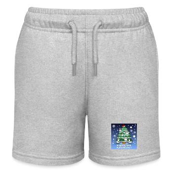 WEIHNACHTEN KEGEL VEREIN - Kinder Organic Joggingshorts Mini Bolter von Stanley/Stella - Grau meliert - Vorne