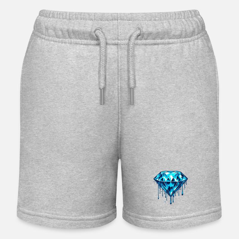 Diamant - Short de jogging enfant bio Stanley/Stella - gris chiné