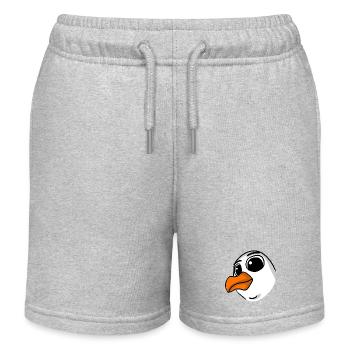 Möwe Kopf - Kinder Organic Joggingshorts Mini Bolter von Stanley/Stella - Grau meliert - Vorne