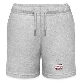 Doggo Love – Elegant Dog Love Motif - Kids Organic Sweat Shorts by Stanley/Stella - heather grey - Front